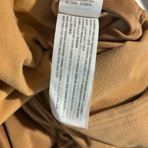 ABERCROMBIE &  FITCH Sz L Paperback Waist Drawstring Faux Leather Joggers Pants - Picture 8 of 9